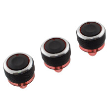 Citroen C2 03-09 Lüftungsreglerknöpfe SCHWARZ 3-teiliges Set