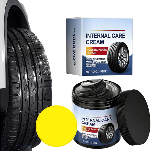 (1Pc, -) 3Pcs Tire Coating Polishing Paste, Rubber Plastic Dressing