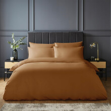 Silentnight Pure Cotton Duvet Set - Luxurious Cool Soft Touch 200 Thread Count - Button Fastening - Breathable 100% Cotton Quilt Cover + Pillowcase Be