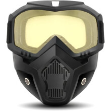 (Yellow Night Vision, -) 2026 Kokokasvosuojaimet, vaihdettavat linssit ajokäyttöön