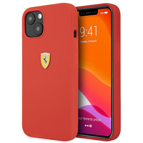 Ferrari iPhone 13 mini Ferrari Hardcase Silikon Rot