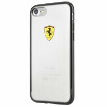 Ferrari Hardcover FEHCP7BK iPhone 7/8/SE2020 / SE 2022 sort/transparent Racing Shield