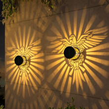 (Yellow 2pcs, -) 2026 Patriotic Eagle Solar Mandala Light, Waterproof Fence