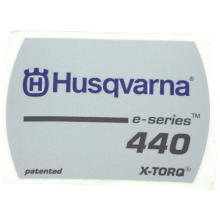 Husqvarna 440E fűrész matrica 544463601