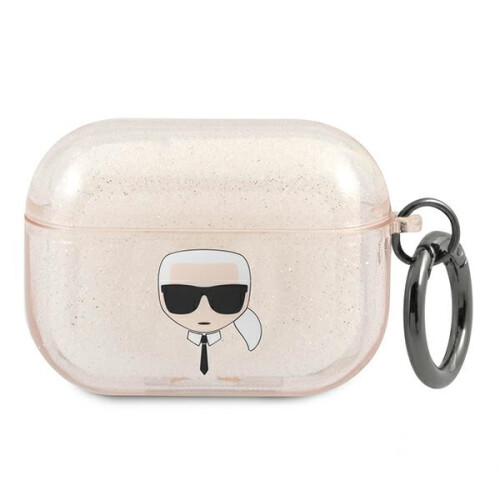 Karl Lagerfeld Glitzergold AirPods Pro Hülle