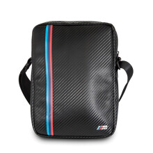 BMW Kulstofsort Tricolor Stripe Tablet-cover 8"