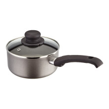 Judge Everyday 16cm Non-Stick Saucepan, 1.2L with Vented Glass Lid and Stay Cool Handle, Aluminium, Dishwasher Safe, Not Suitable for Induction Hobs,