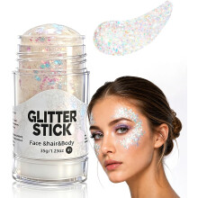 (Iridescent White Glitter Stick, -) Conjunto de 3 furadores de papel em formato de estrela, cortador de furos portátil para scrapbook e cartões.