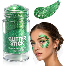 (Emerald Green Glitter Stick, -) Conjunto de 3 furadores de papel em formato de estrela, cortador de furos portátil para scrapbook e cartões.