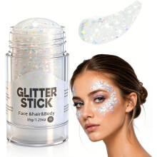 (Aurora Clear Glitter Stick, -) Conjunto de 3 furadores de papel em formato de estrela, cortador de furos portátil para scrapbook e cartões.