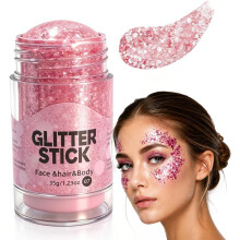 (Pink Glitter Stick, -) Conjunto de 3 furadores de papel em formato de estrela, cortador de furos portátil para scrapbook e cartões.