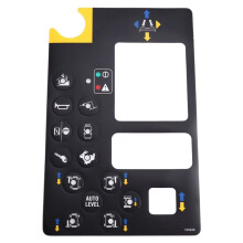 82417GT Platform Control Panel Decal for GENIE Parts Electric Scissor Lift Models GS-3384, GS-3390
