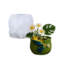 Silikon-Blumentopfform, Sukkulenten, Übertopfform, Frösche,