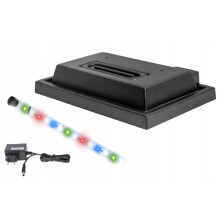 Akvarieovertræk 40x25 sort + FULD spektrum 5630 LED-belysning