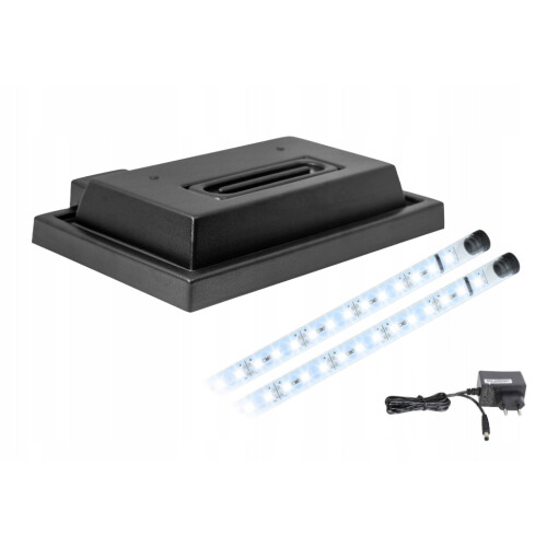 Couvercle d'aquarium 40x25 noir + éclairage LED BLANC 5630