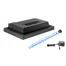 Akvarieovertræk 40x25 sort + LED-belysning B-N Dag Nat