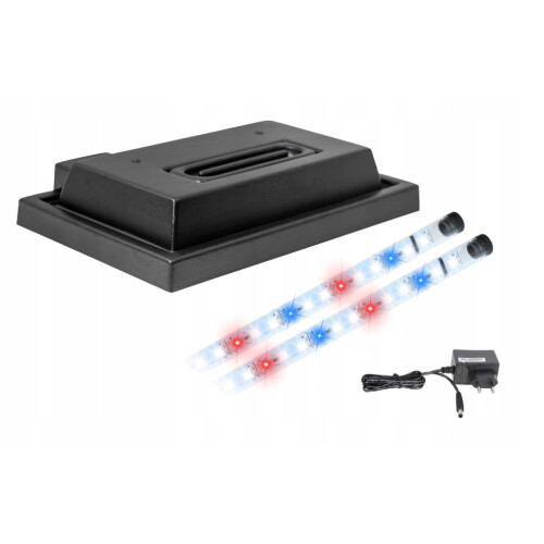 Couvercle d'aquarium 40x25 noir + éclairage LED Spectrum BBNBBC