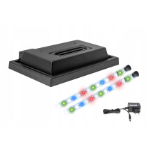 Akvarieovertræk 40x25 sort + FULL SPECTRUM LED-belysning ZBCBNB