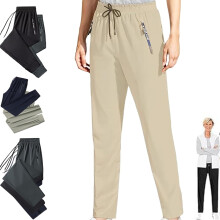 (Khaki-straight, Small) Herren Sport Hose, Eisenseide, Quick-Dry, Dehnbar, Casual, Freizeit, Outdoor, Sport, Männer, Hose, Basic