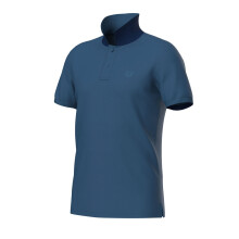 Arena herrepoloshirt i ensfarvet blågrå bomuldspique, størrelse 006389/520 M