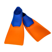 Pinne da nuoto lunghe Aqua-Sport XS, colore arancione-blu, taglia 34-35 AS1619