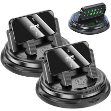 (Black 2pcs, -) 2026 Car Phone Holder, 360 Rotation Dashboard Mount