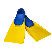 Pinne da nuoto lunghe Aqua-Sport, giallo-blu, taglia 38-39, AS1619