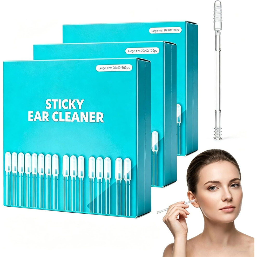 Oimg (72Pc, -) 2026 24Pc Reusable Sticky Ear Cleaning Stick, Gentle Adhesive