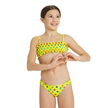 ARENA SWIMWEAR Piger Bandeau Bikinitop, Lysegrøn, Flerfarvet, 005220/600, Størrelse 140 (10-11)