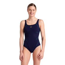 MAILLOT DE BAIN ARENA SWIMWEAR FEMME JEWEL UNE PIÈCE BLEU MARINE VERT BALI 006522/780 D36