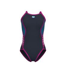 ARENA SWIM WEAR FEMME ICONS SUPER FLY BLEU MARINE BLANC COSMO ROUGE FAND 006644/761 D36