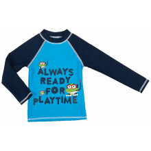 ARENA KIDS GARÇON WATER TRIBE UV L/S T-SHIRT TURQUOISE MARINE 1B47/287 110 (4-5)