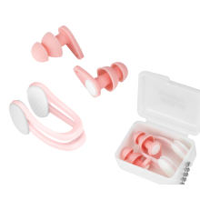 Set Aqua-Sport AquaCalm con clip nasale e tappi per le orecchie rosa AS3152