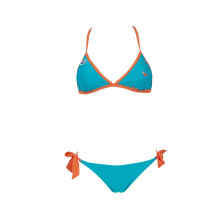 MAILLOTS DE BAIN ARENA POUR FEMME ICONS TEAM STRIPE TRIANGLE DEUX PIÈCES GALAPAGOS FLOREALE 004156/833 D36
