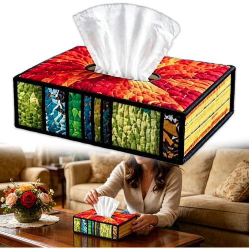 (1PCS, -) Tissue Box Sewing Kit, DIY Craft Project
