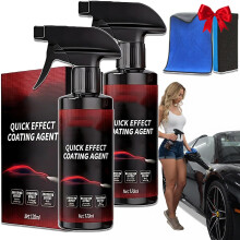 (2PCS, -) Autoversiegelung Spray Set, 120ml, Keramik, Hochglanz, Auto, Lack, Versiegelung, 1 Set, Pflege, Politur
