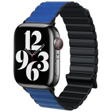 Apple Watch Beline Magnetic Pro Armband Schwarz/Blau