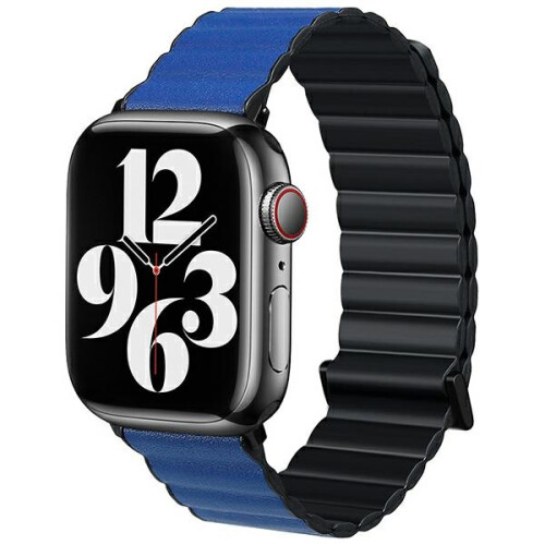 Apple Watch Beline Magnetic Pro Armband Schwarz/Blau