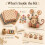 (# 2, -) Kit souris patchwork, tissu, boutons 4
