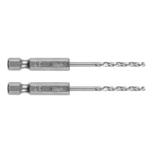 Broca hexagonal para metal de 2,5 mm, 2 unidades.