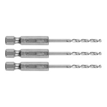 Broca hexagonal para metal de 2,0 mm, 3 unidades.