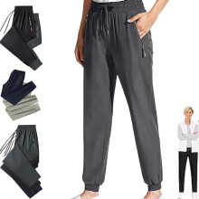 (Grey-tapered, XX-Small) Men's Ice Silk Quick-Drying Sports Pants, High Stretch