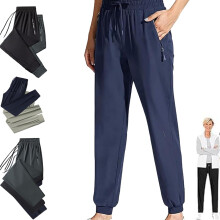 (Blue-tapered, X-Small) Men's Ice Silk Quick-Drying Sports Pants, High Stretch