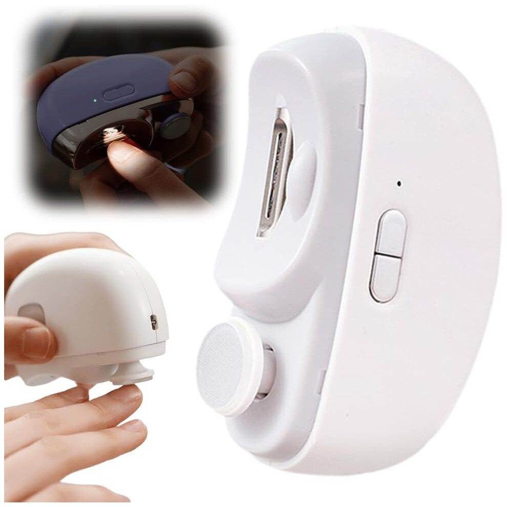 Oimg (White, -) 2026 Automatic Electric Nail Clipper, 2 Speeds Black