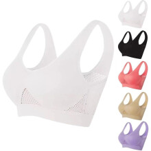 (White, Large) Prodyšná podprsenka Cool Liftup Air 2024, síťovaná, s plnou oporou