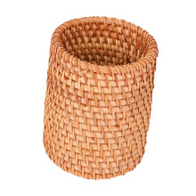 Natural Rattan Pen Stand Multipurpose-Straight pen holder