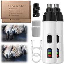 (#2 Sets, -) 2024 Silent Nail Grinder Pro, dobíjecí zastřihovač pro psy #1 sada