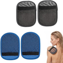 (Blue 2pcs+Black 2pcs, -) 2026 Kannettava hiekanpoistopussi, Rantapuhdistushanskat
