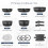 Non Stick Pots and Pans Set 17 Piece, Induction Hob Pan Set with Removable Handle, Kitchen Stackable Ceramic Cookware Sets 2