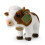 Peluche Mucca 23cm Realistica Ultra Morbida in Materiale Riciclato Ecologico Rappa Bianca 1